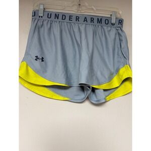 Under Armour women's Loose HeatGear Athletic Running Shorts Gray‎ Yellow M